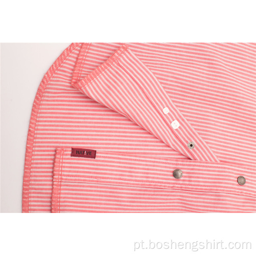 Camisa casual rosa de alta qualidade para verão